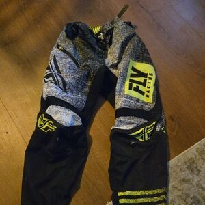 Fly Racing Youth Off-Road Pants - Black and Yellow